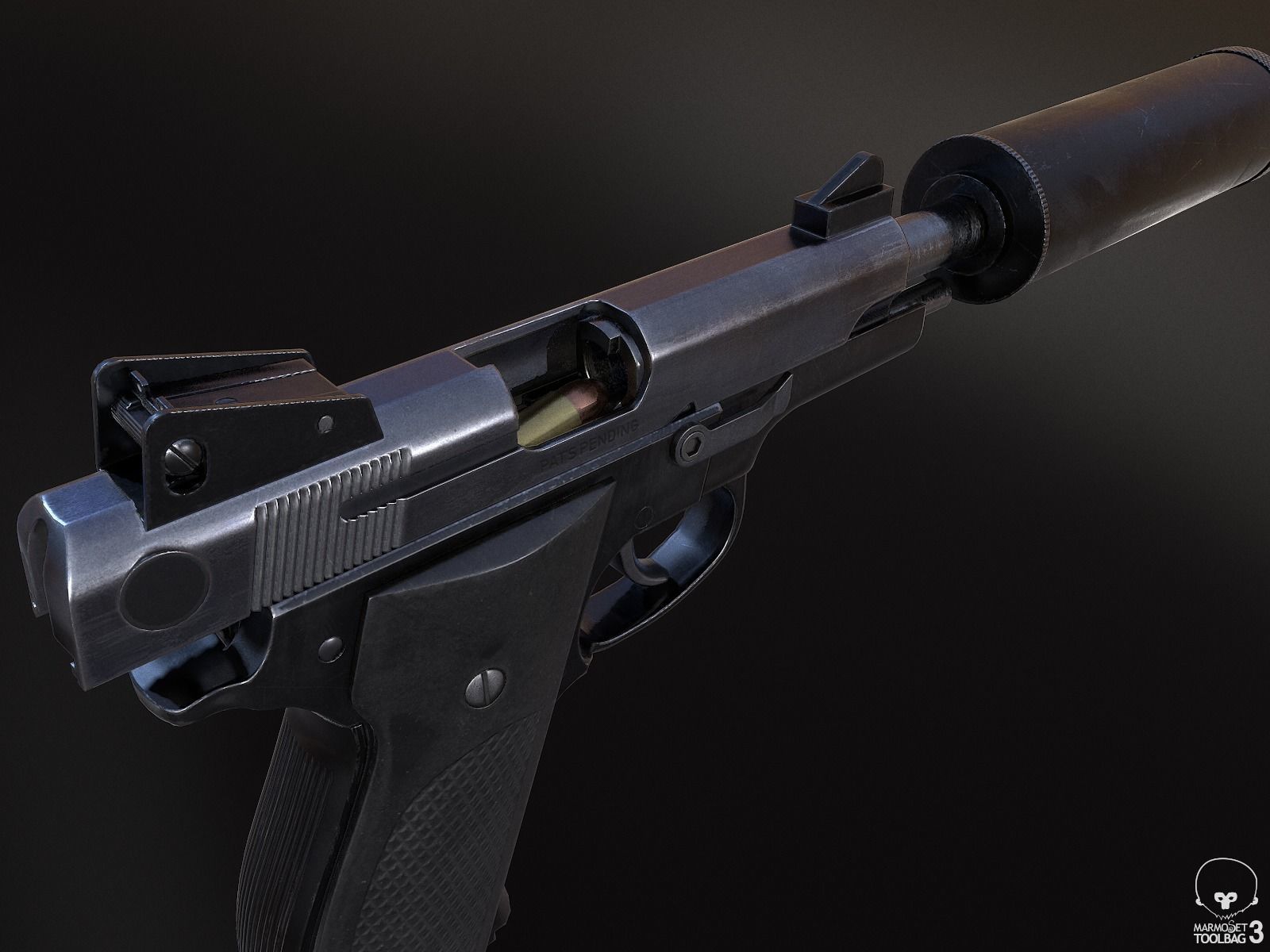 Mk 22 Mod 0 Low-poly 3D model_7