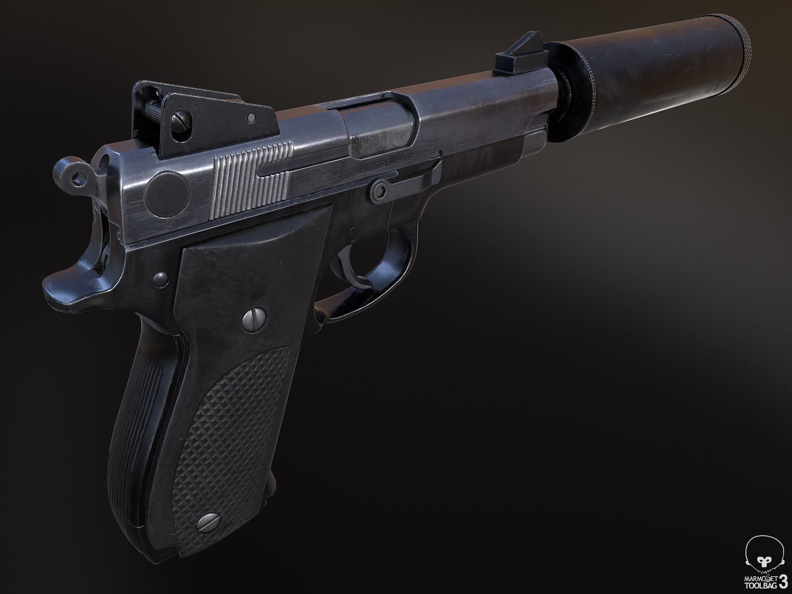 Mk 22 Mod 0 Low-poly 3D model_4