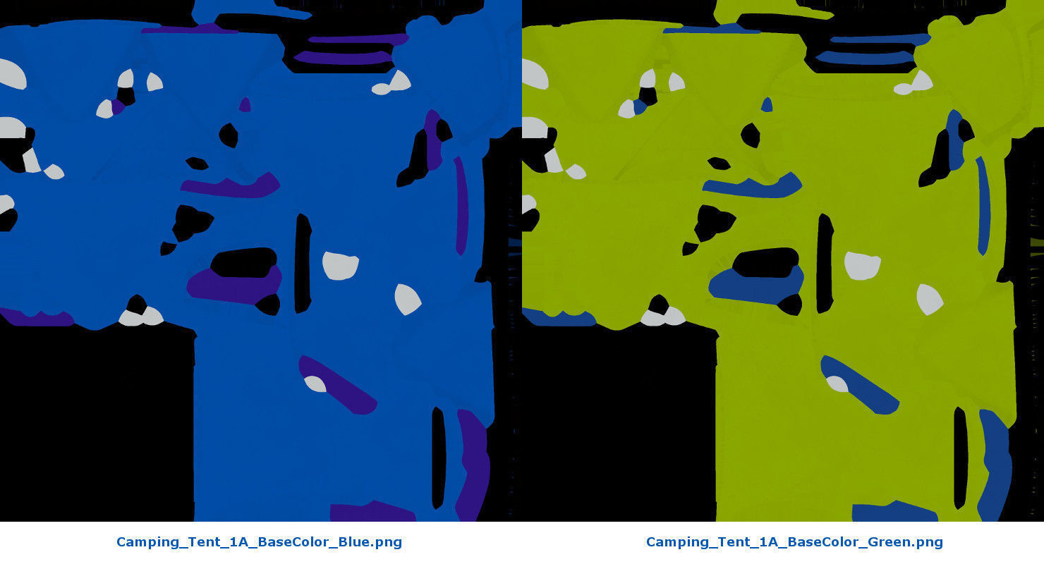 Camping Tent 1A Low-poly 3D model_10