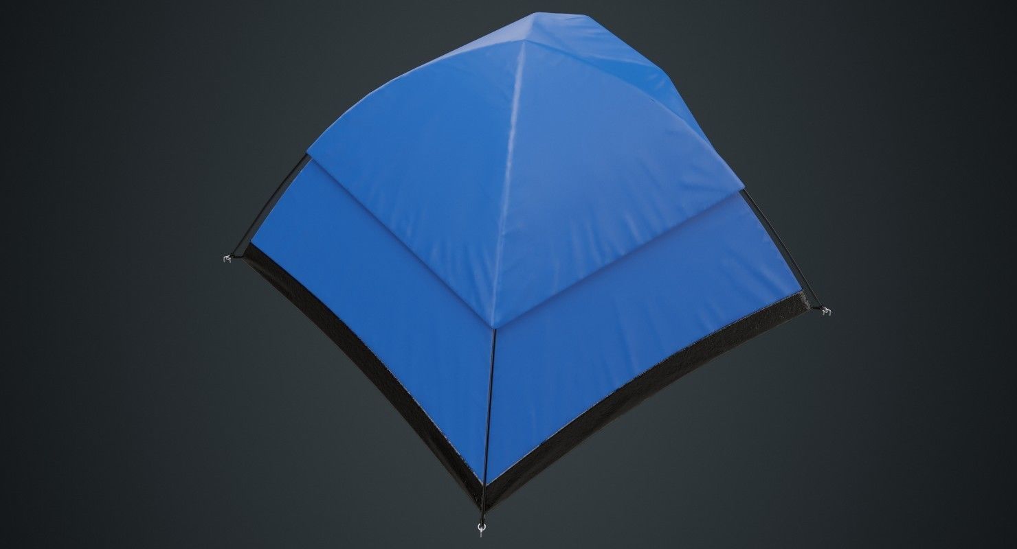 Camping Tent 1A Low-poly 3D model_5