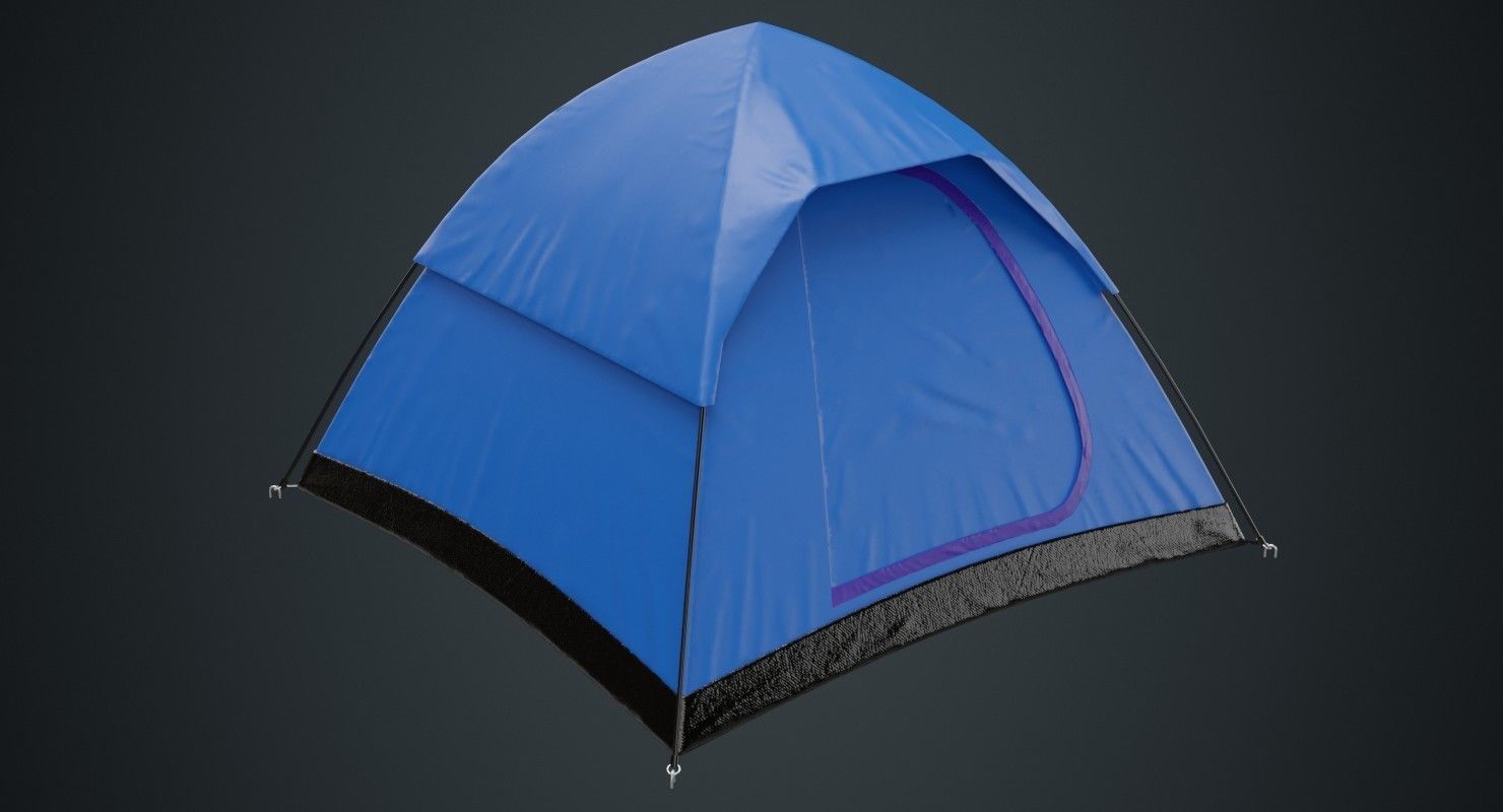 Camping Tent 1A Low-poly 3D model_4