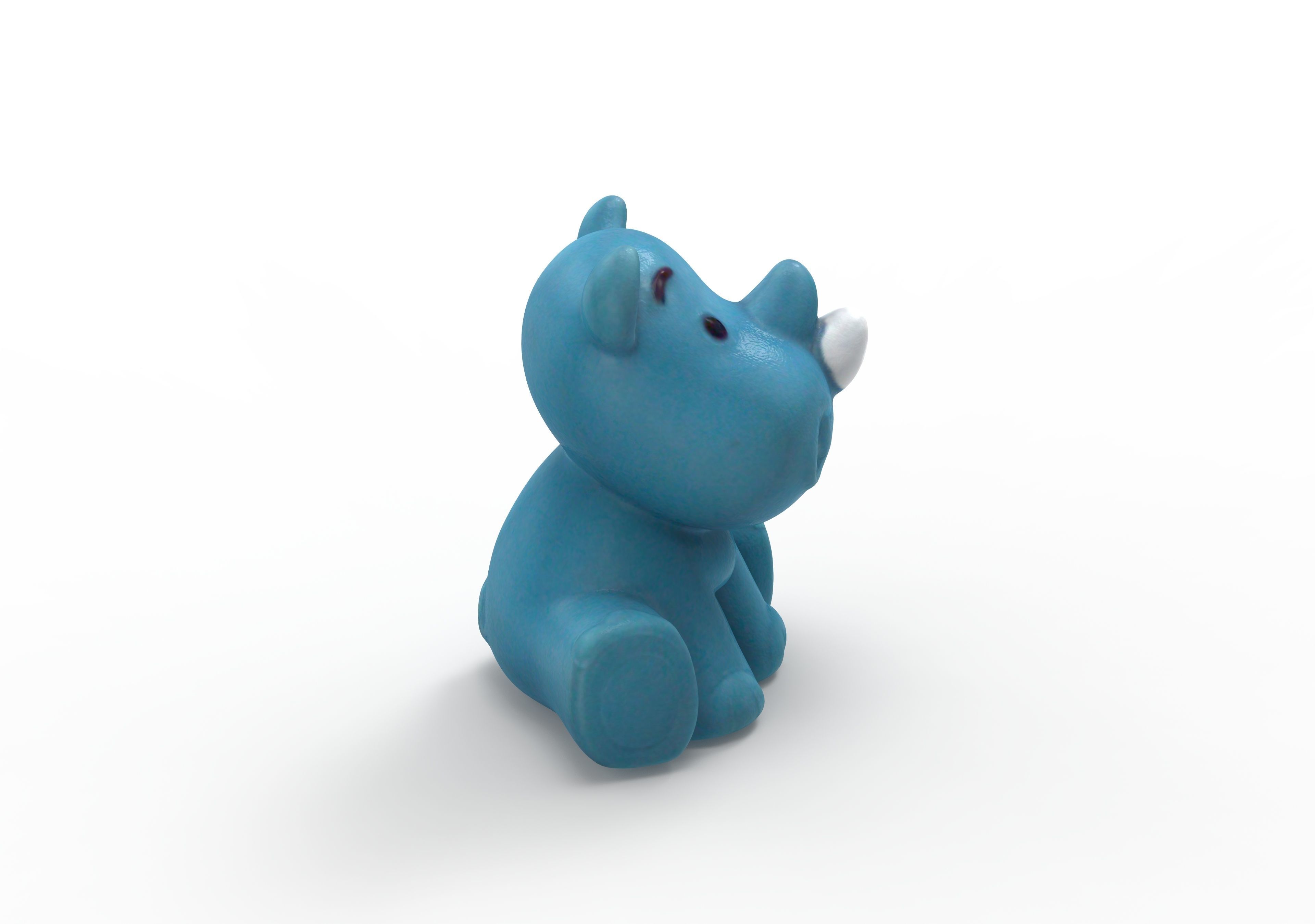 Rhino Bath toy 3D print model_2