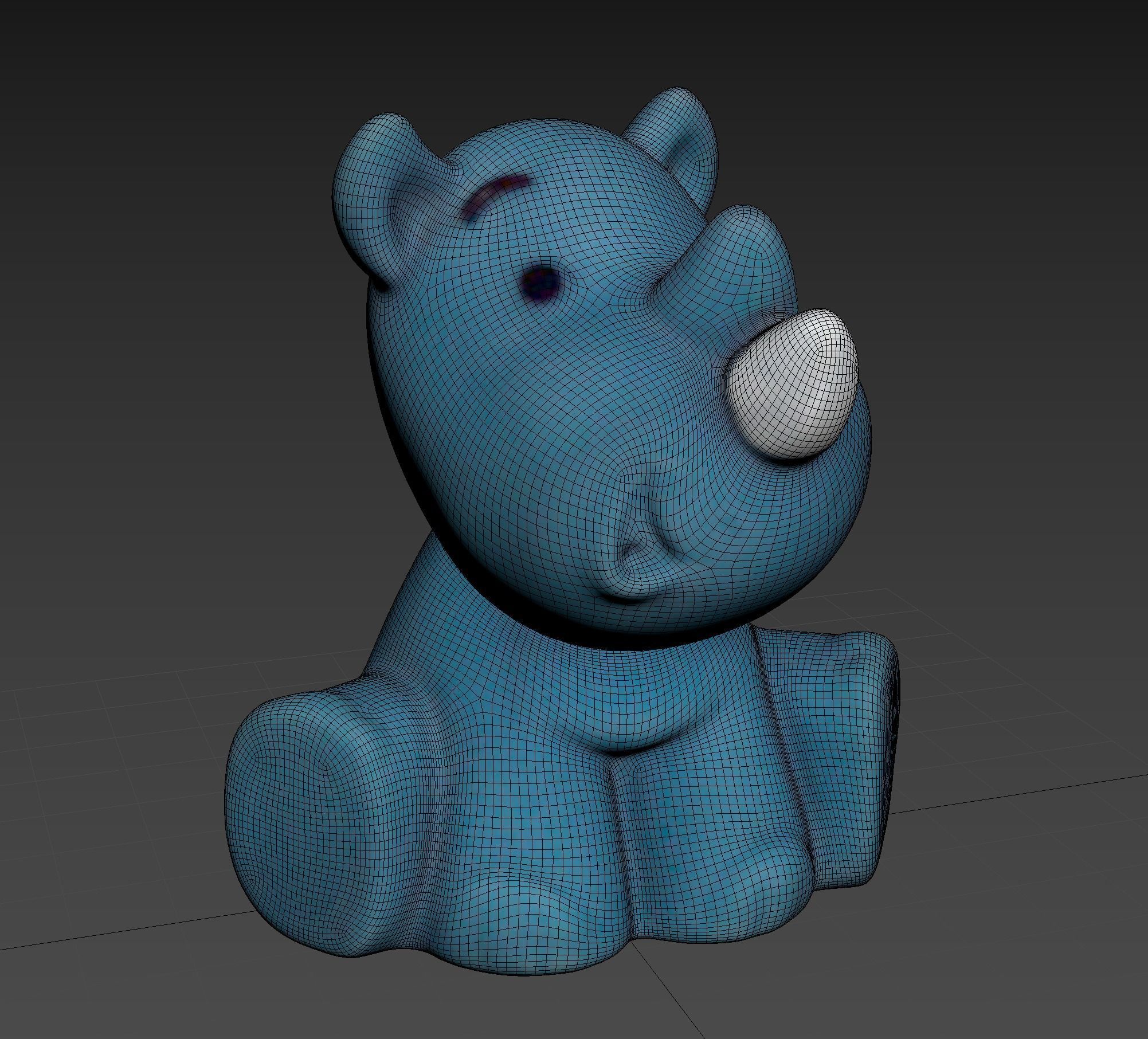 Rhino Bath toy 3D print model_1