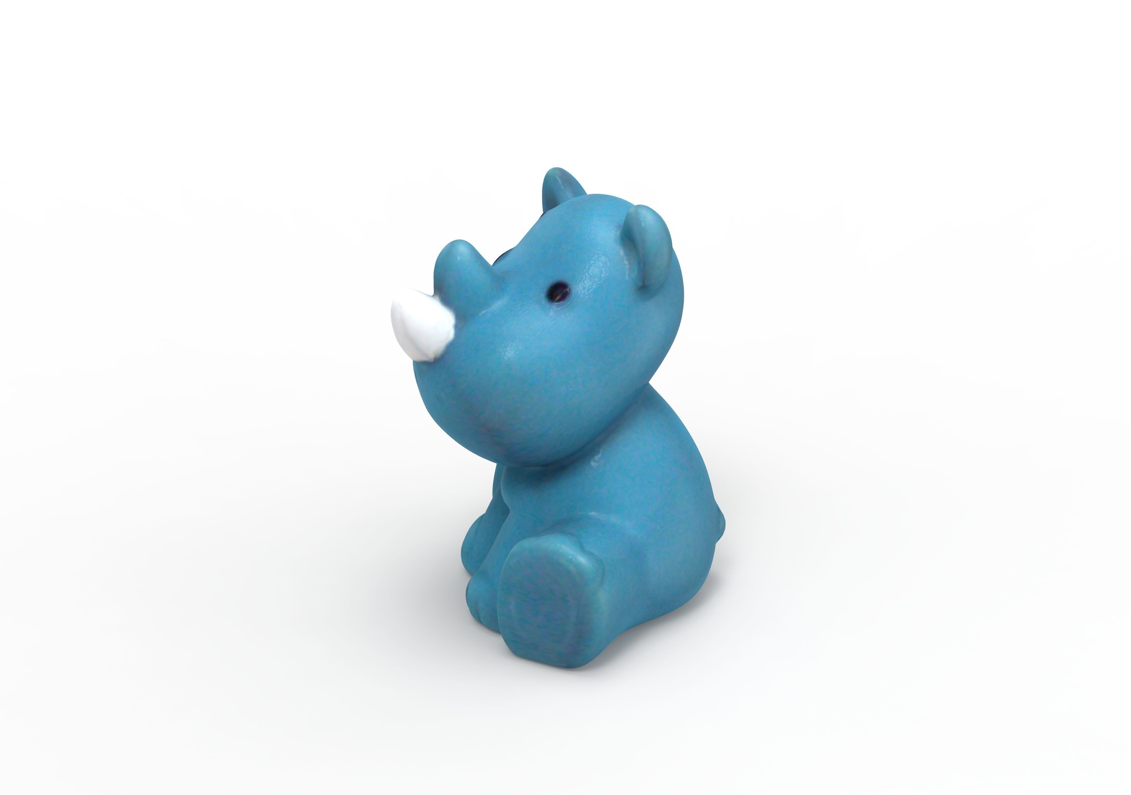 Rhino Bath toy 3D print model_3