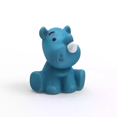 Rhino Bath toy 3D print model