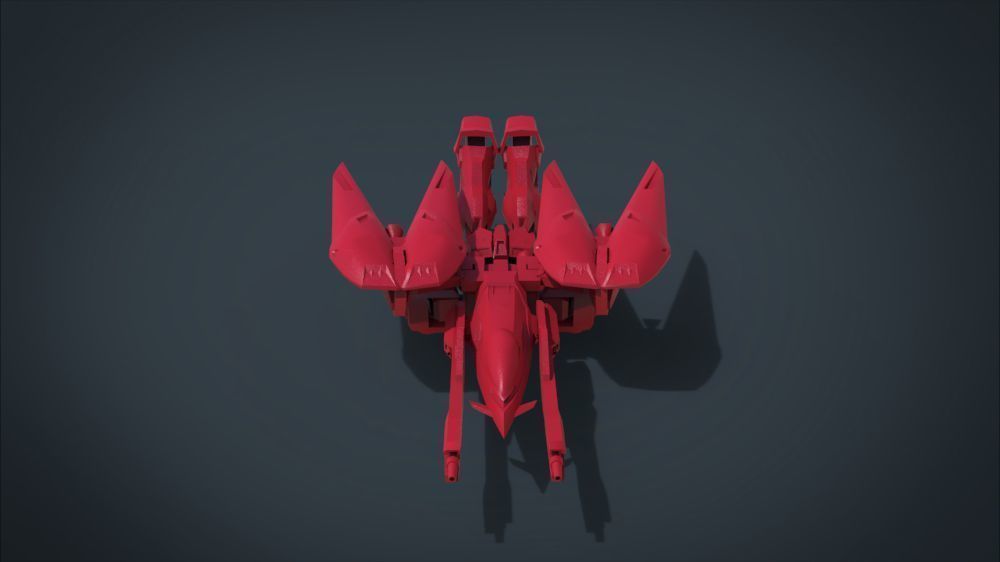 Wing 01x SpaceShip Low-poly 3D model_47