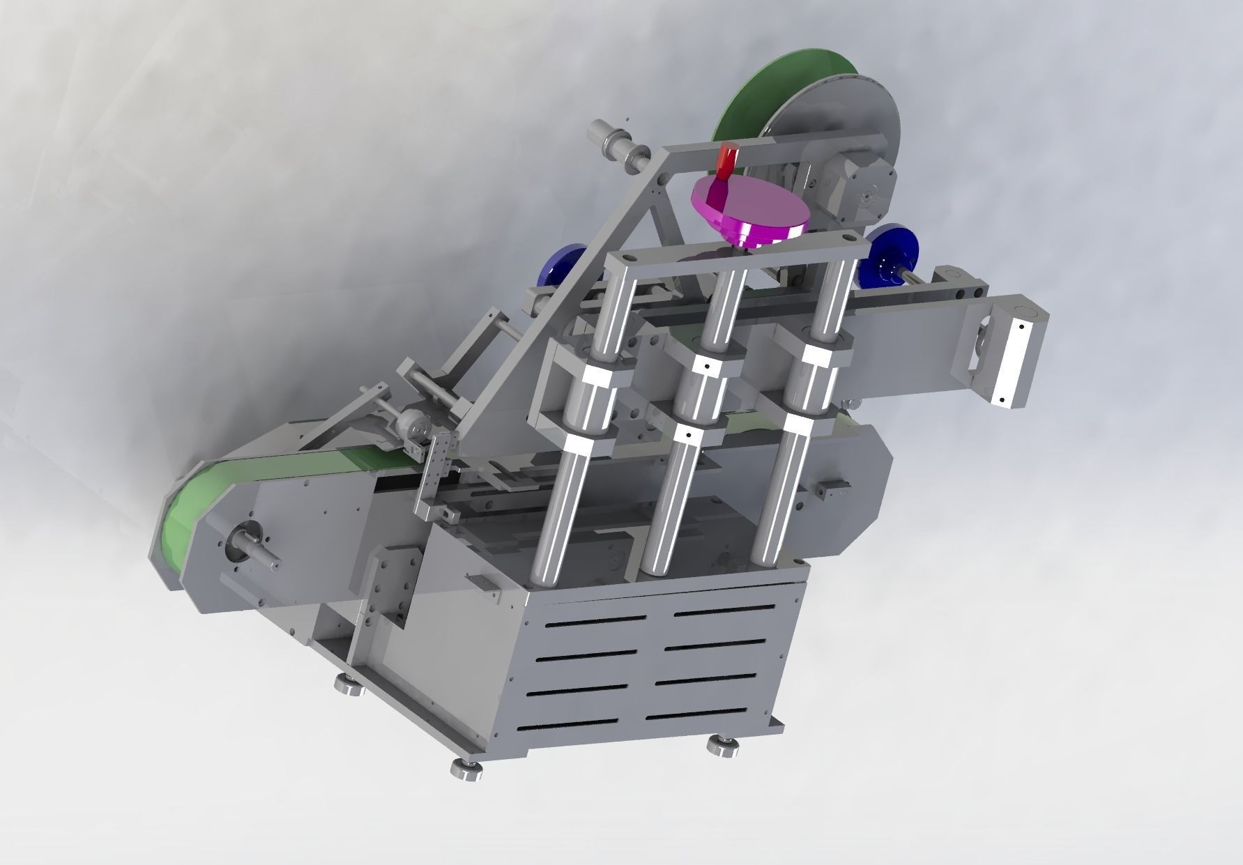 Table type labeling machine 3D model_10