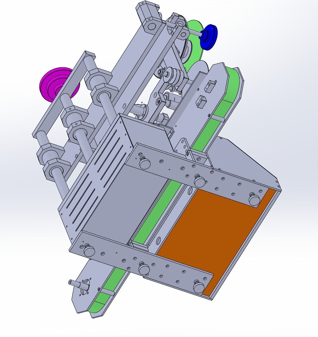 Table type labeling machine 3D model_8