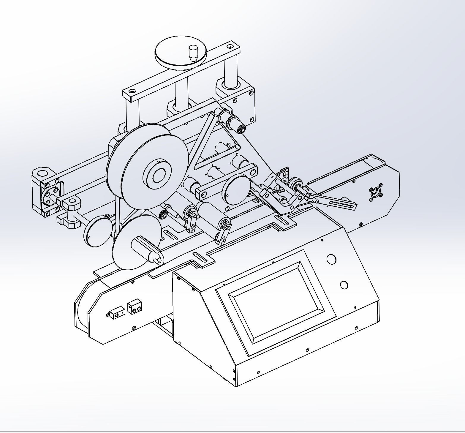Table type labeling machine 3D model_3