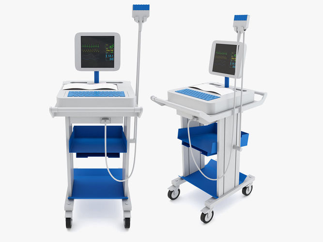 Medical - Wireless Digital Electrocardiograph  3D model