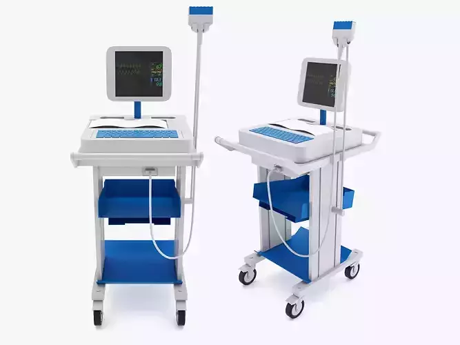Medical - Wireless Digital Electrocardiograph  3D model