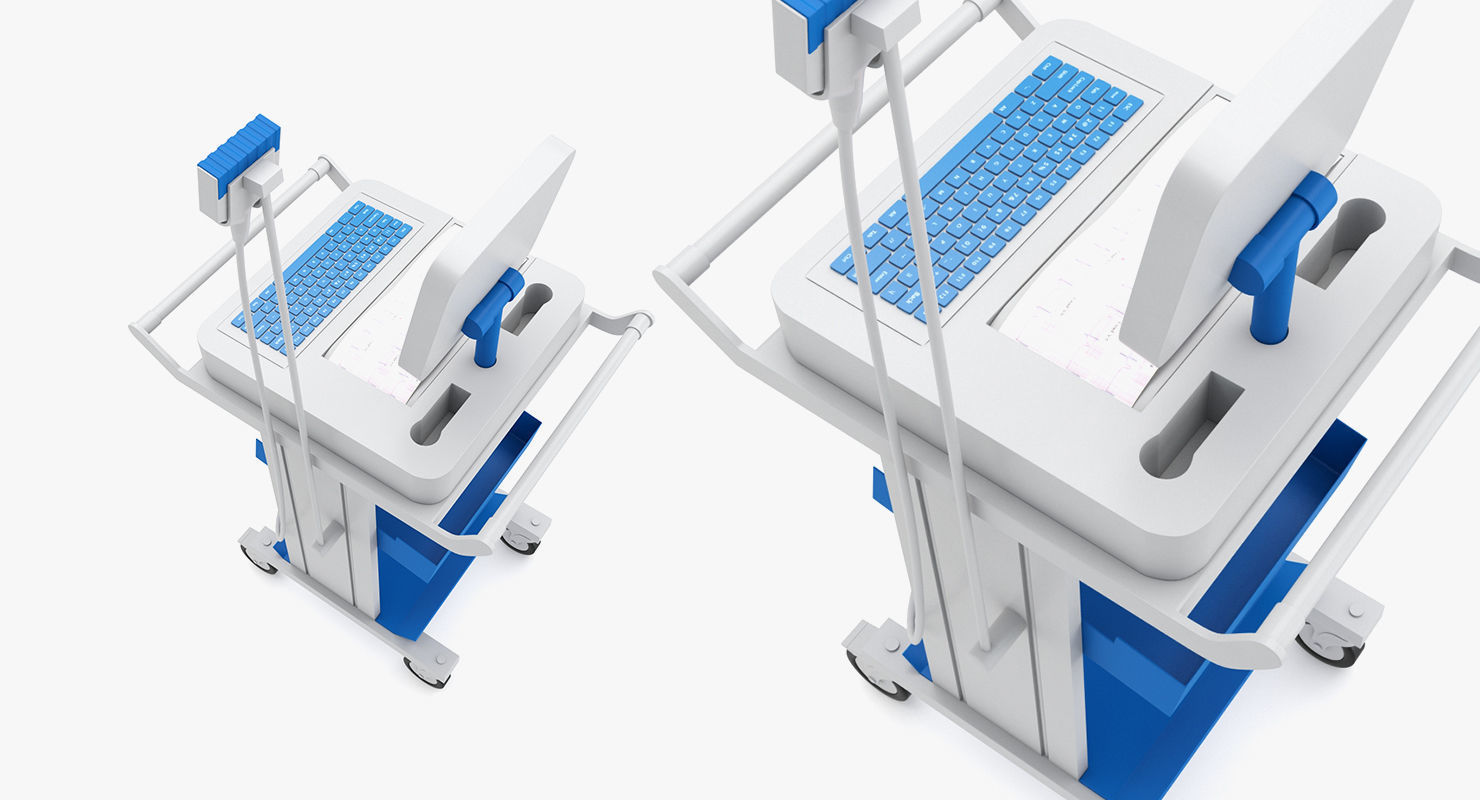 Medical - Wireless Digital Electrocardiograph  3D model_4