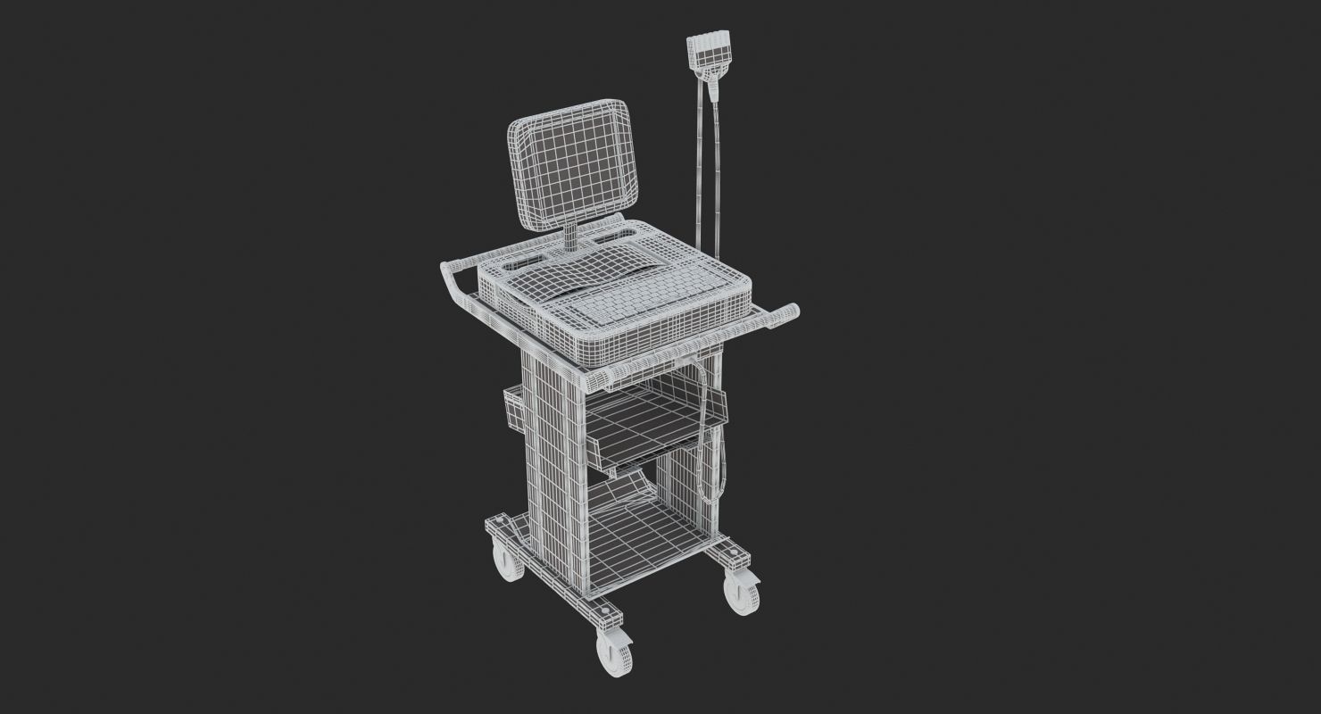 Medical - Wireless Digital Electrocardiograph  3D model_8