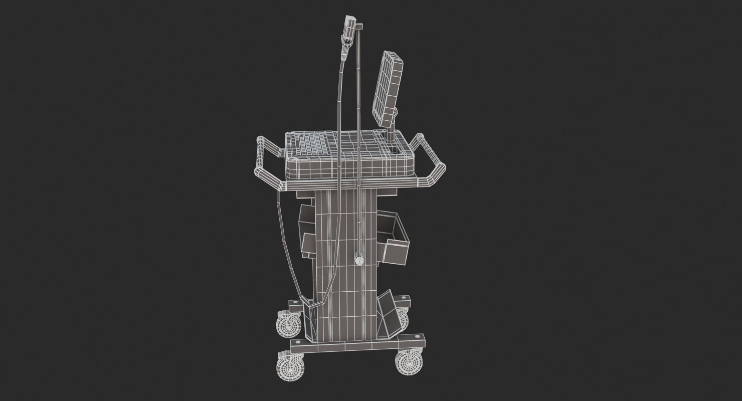 Medical - Wireless Digital Electrocardiograph  3D model_9