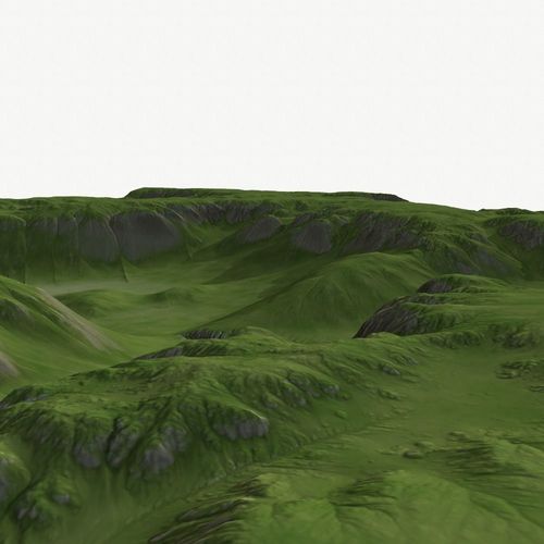 Landscape 37 Low-poly 3D model