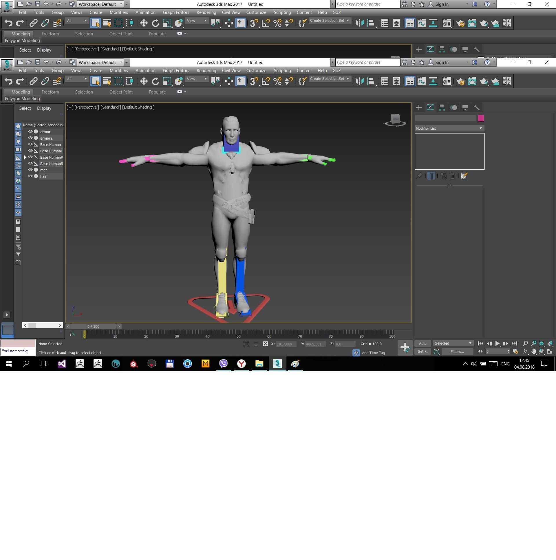 Ranger with plasma gun Low-poly 3D model_19