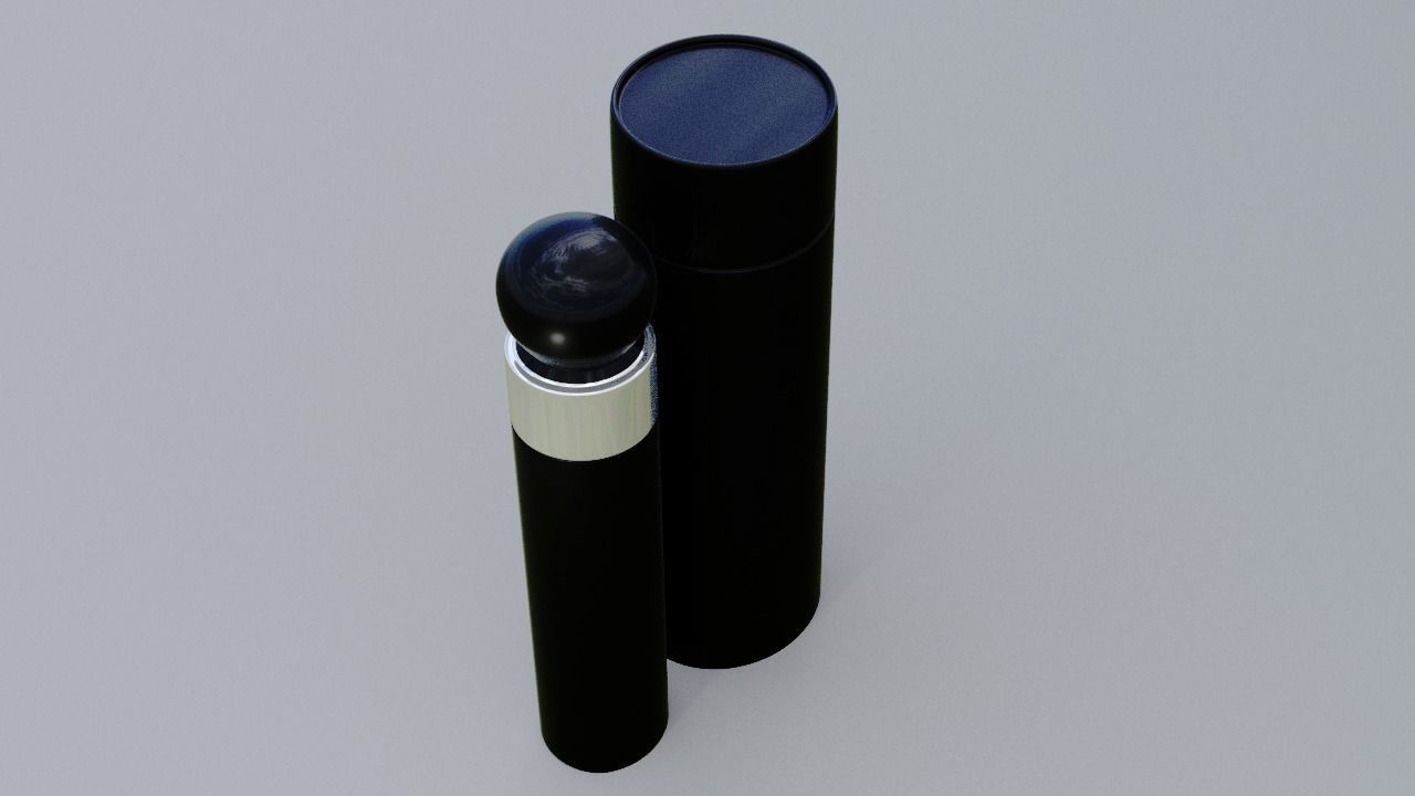 360 black perry ell for men perfume bottle 3D model_3