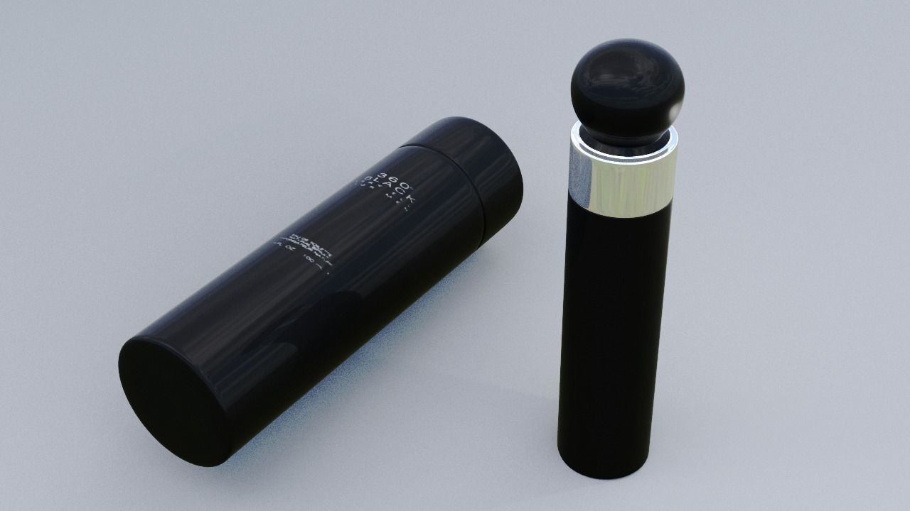 360 black perry ell for men perfume bottle 3D model_4