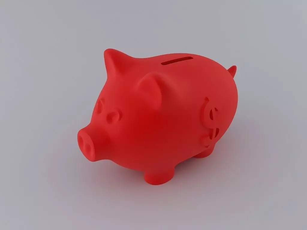 Piggy Money Bank 3D print model_0
