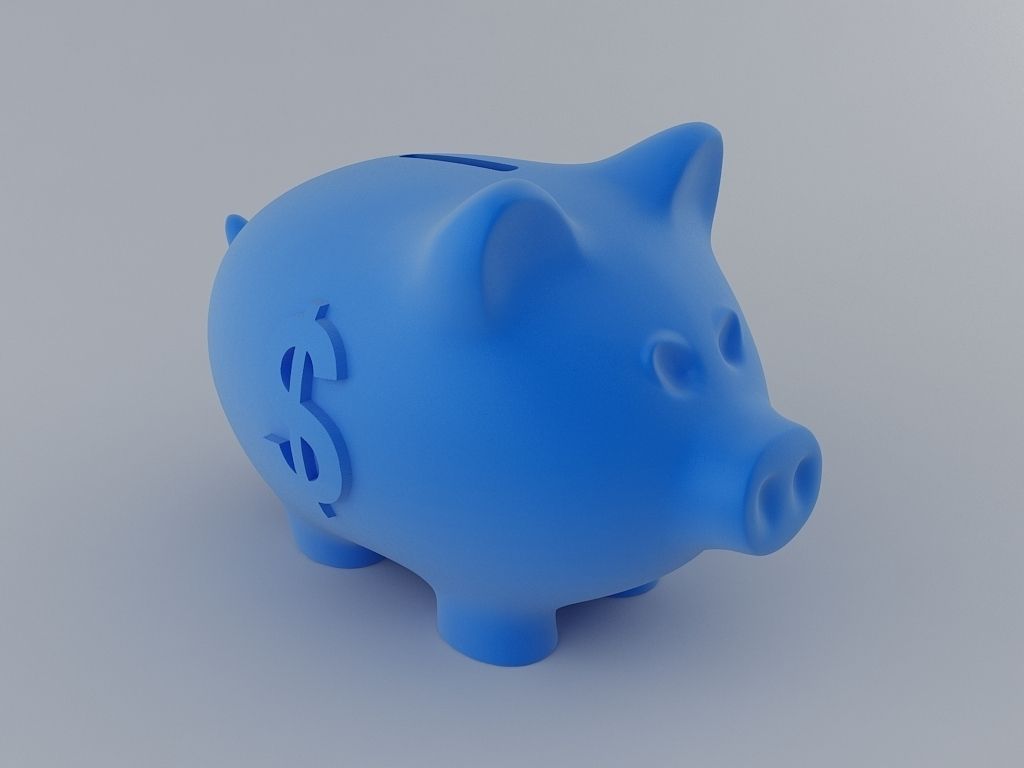 Piggy Money Bank 3D print model_4