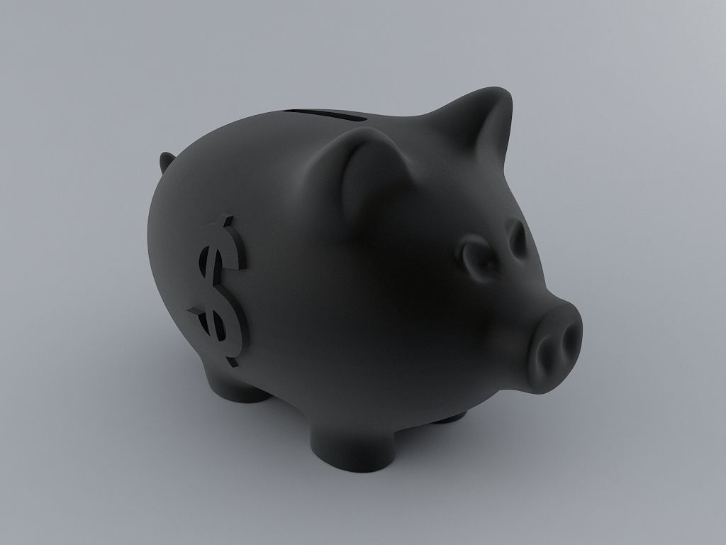 Piggy Money Bank 3D print model_2