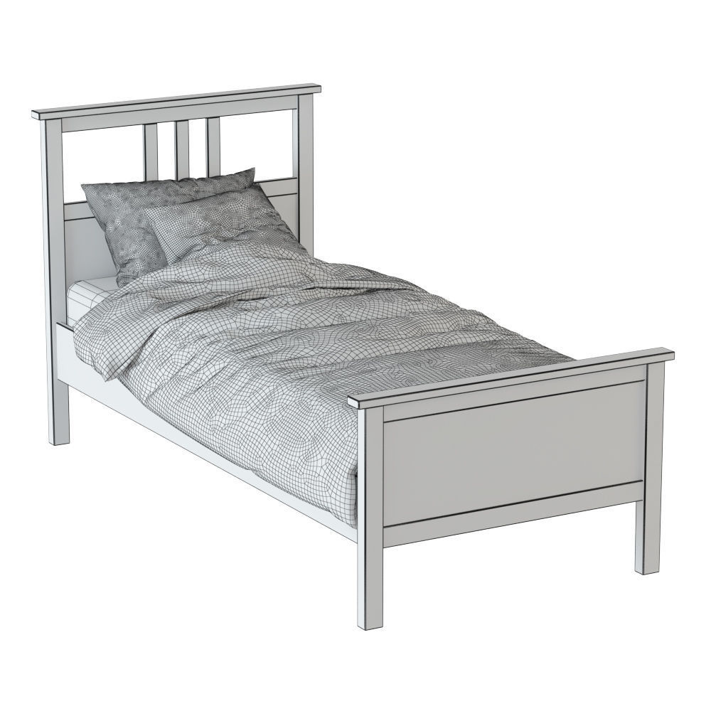 Bed Hemnes 3D model_6