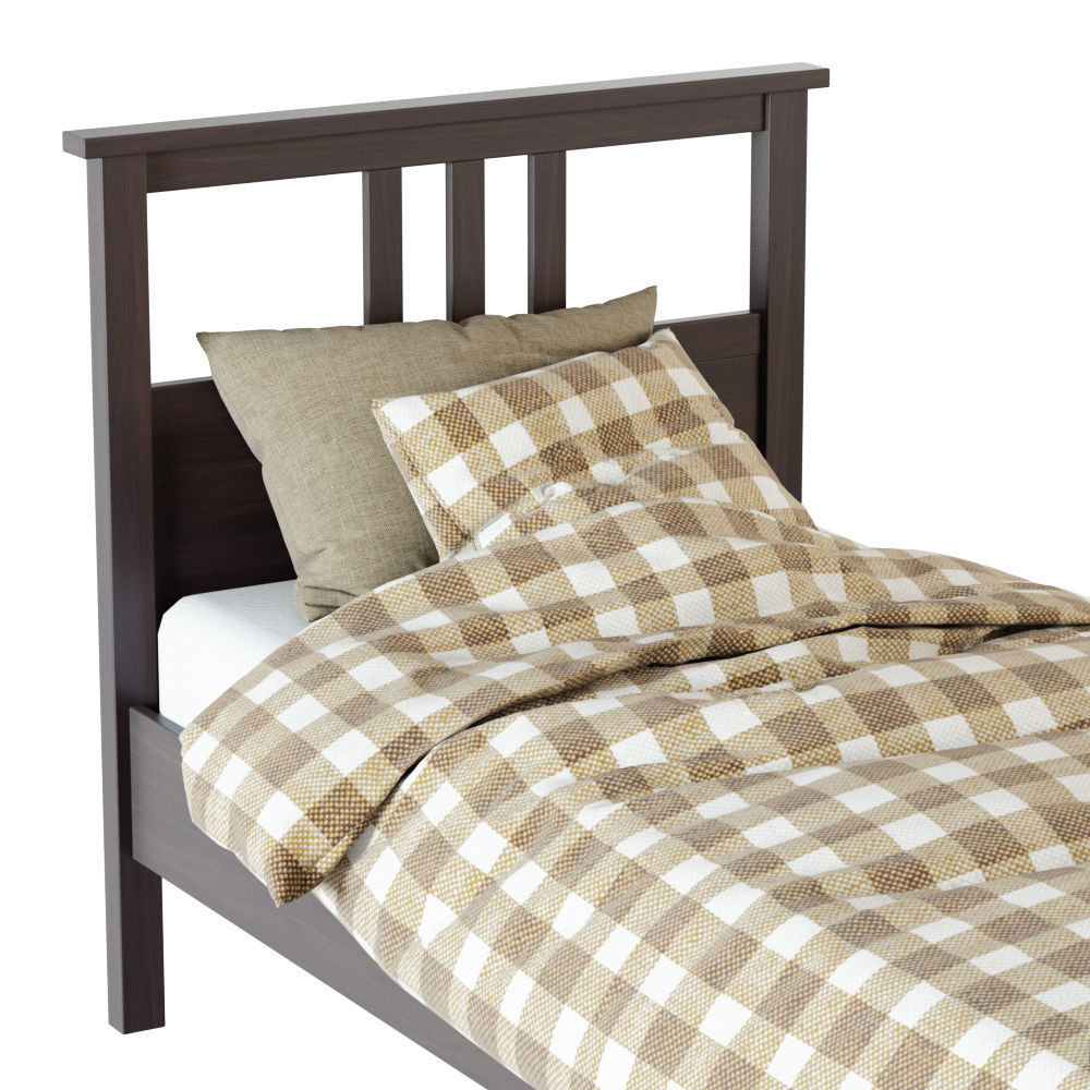 Bed Hemnes 3D model_4