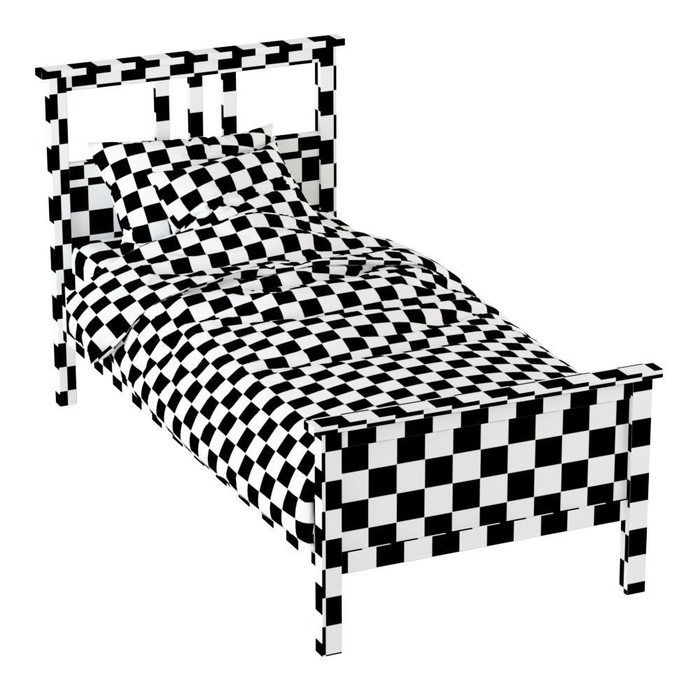 Bed Hemnes 3D model_8