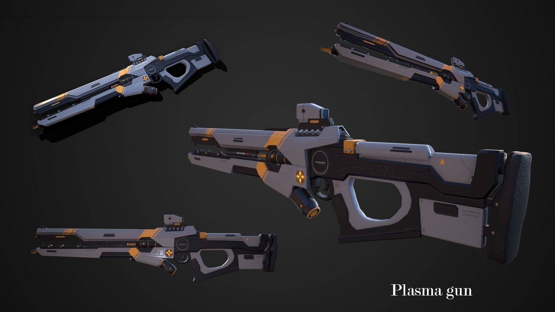 Ranger with plasma gun High poly model 3D print model_6