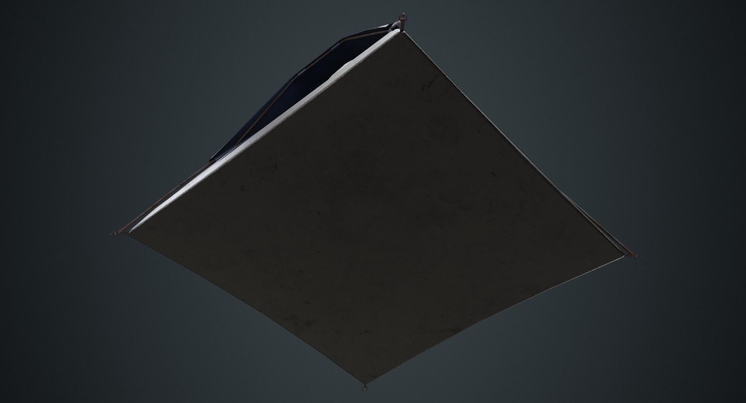 Camping Tent 2B Low-poly 3D model_7