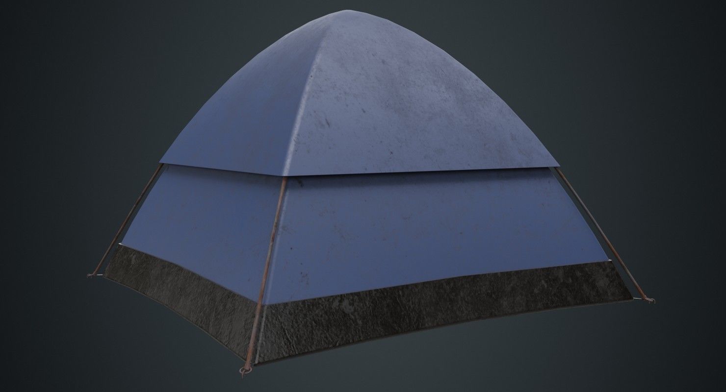 Camping Tent 2B Low-poly 3D model_6