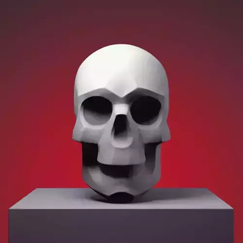 Stylized Skull 3D print model