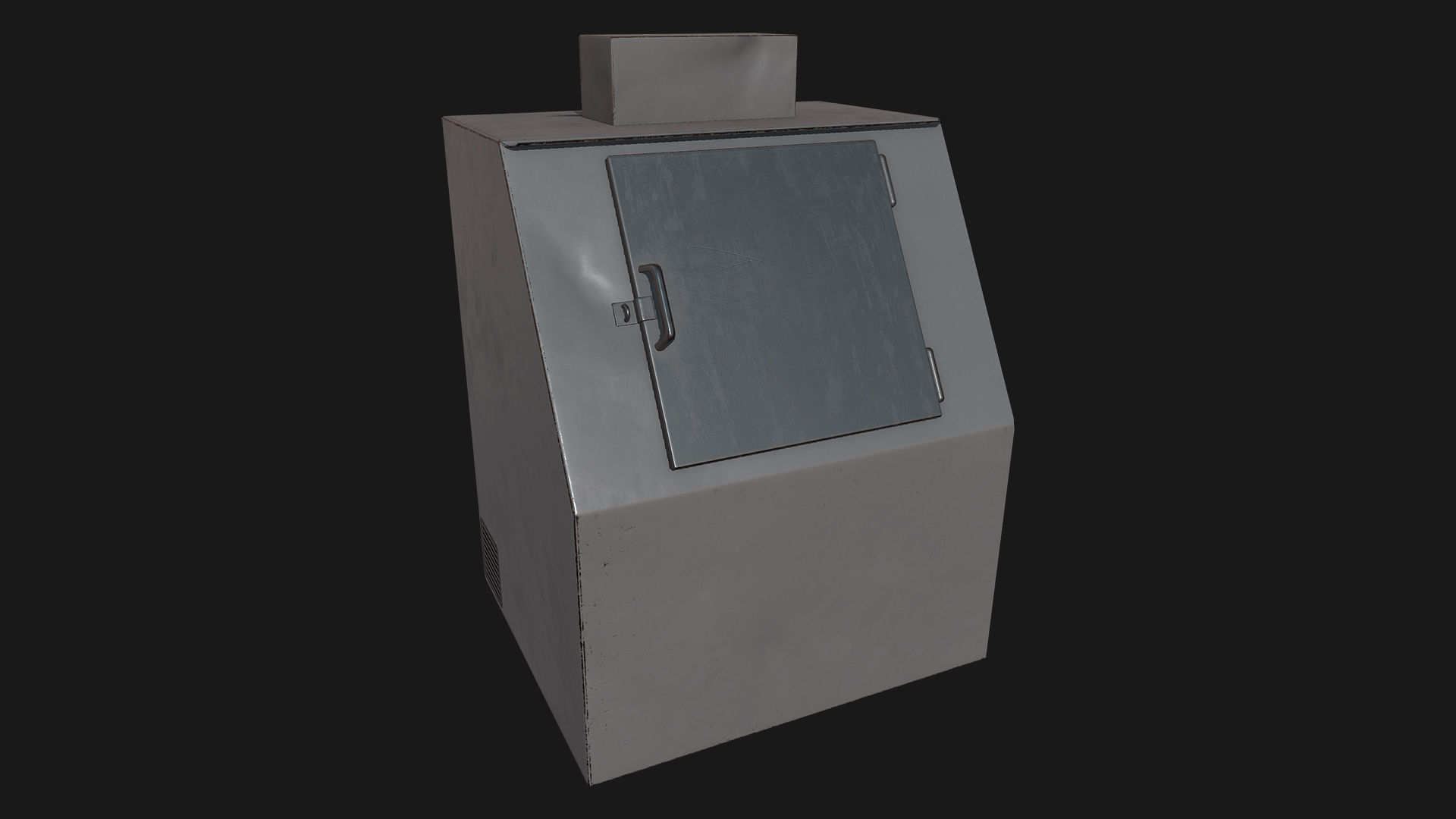 Low Poly PBR Ice Boxes Low-poly 3D model_5