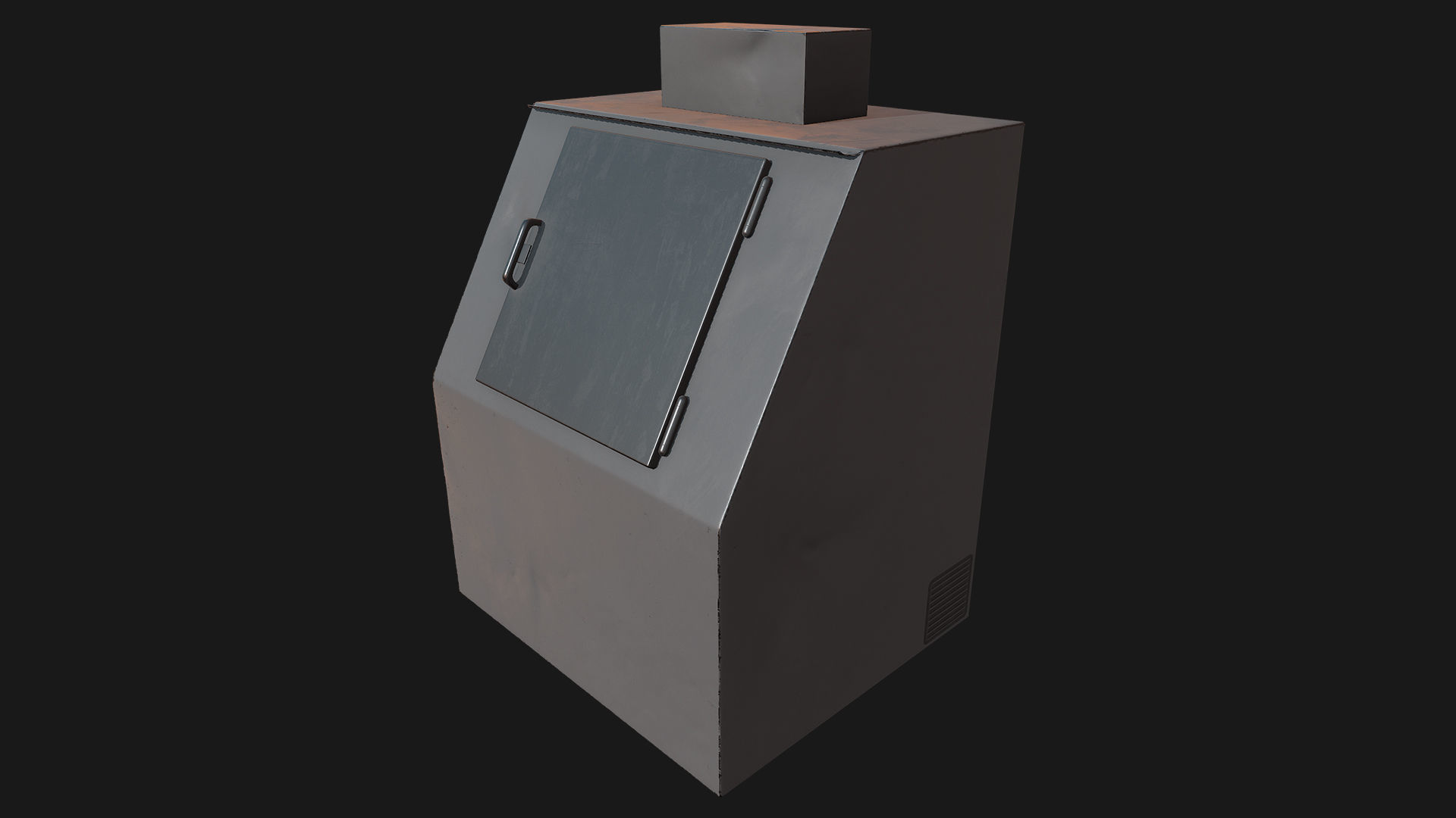 Low Poly PBR Ice Boxes Low-poly 3D model_7