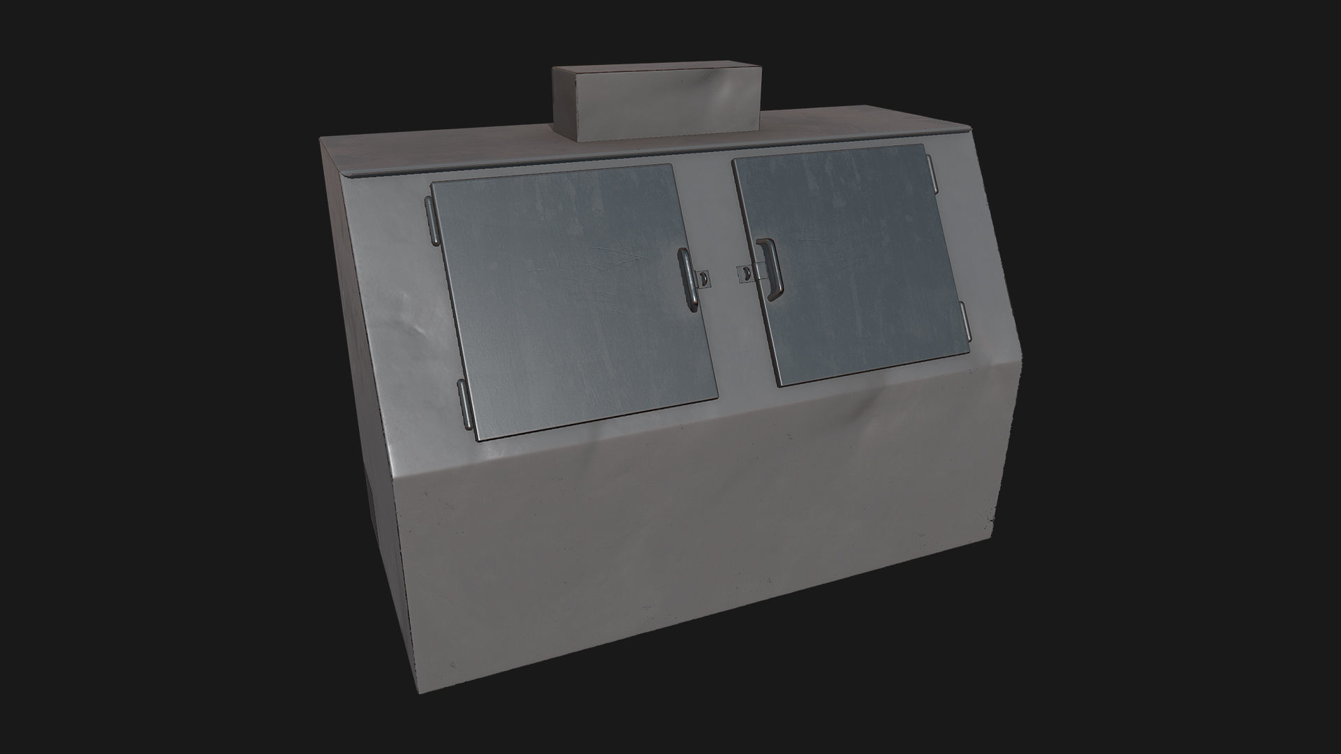 Low Poly PBR Ice Boxes Low-poly 3D model_11