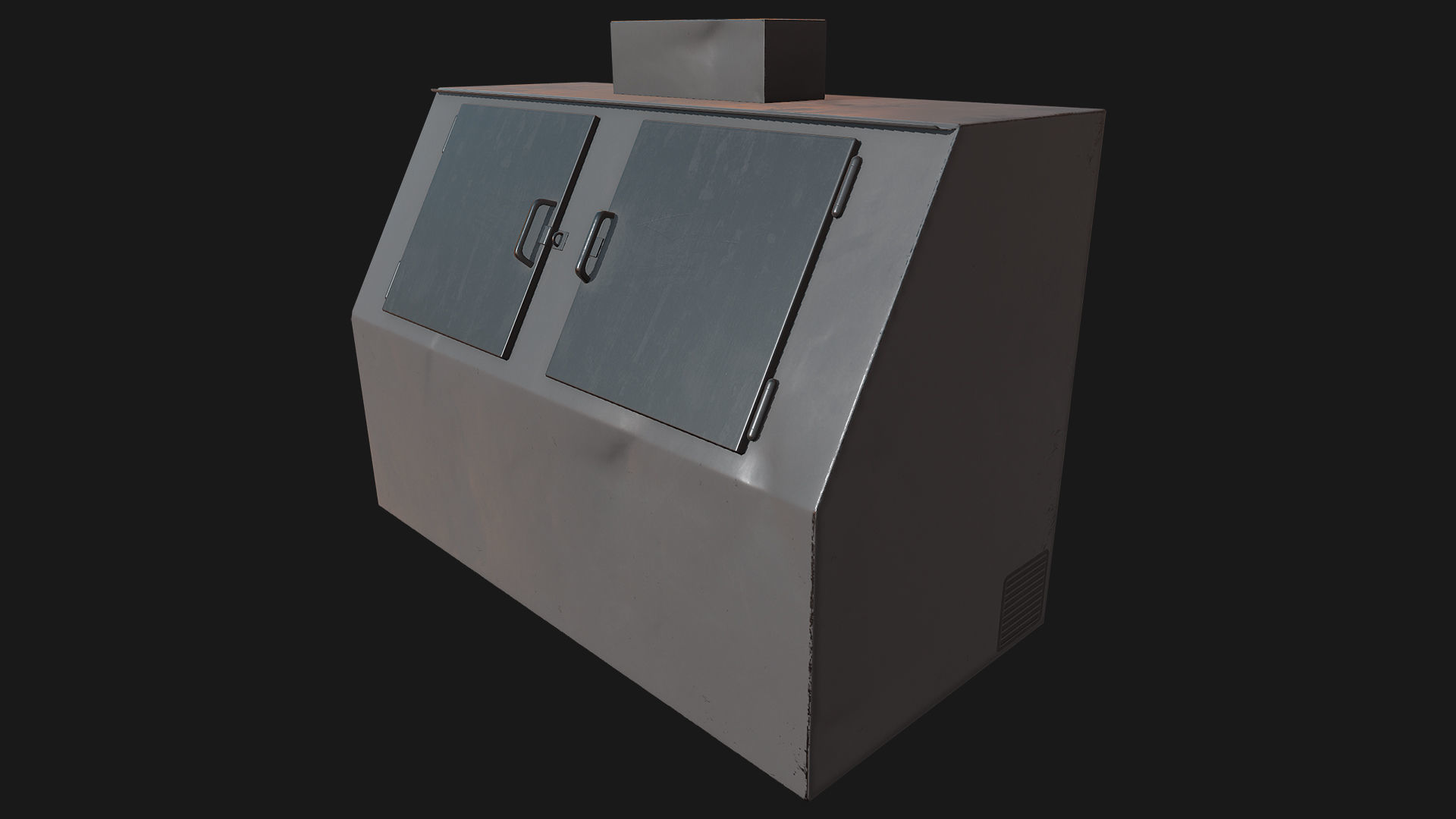 Low Poly PBR Ice Boxes Low-poly 3D model_13