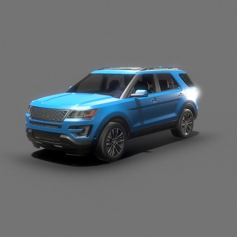 SUV Low Poly Collection jaguar pace Low-poly 3D model_18