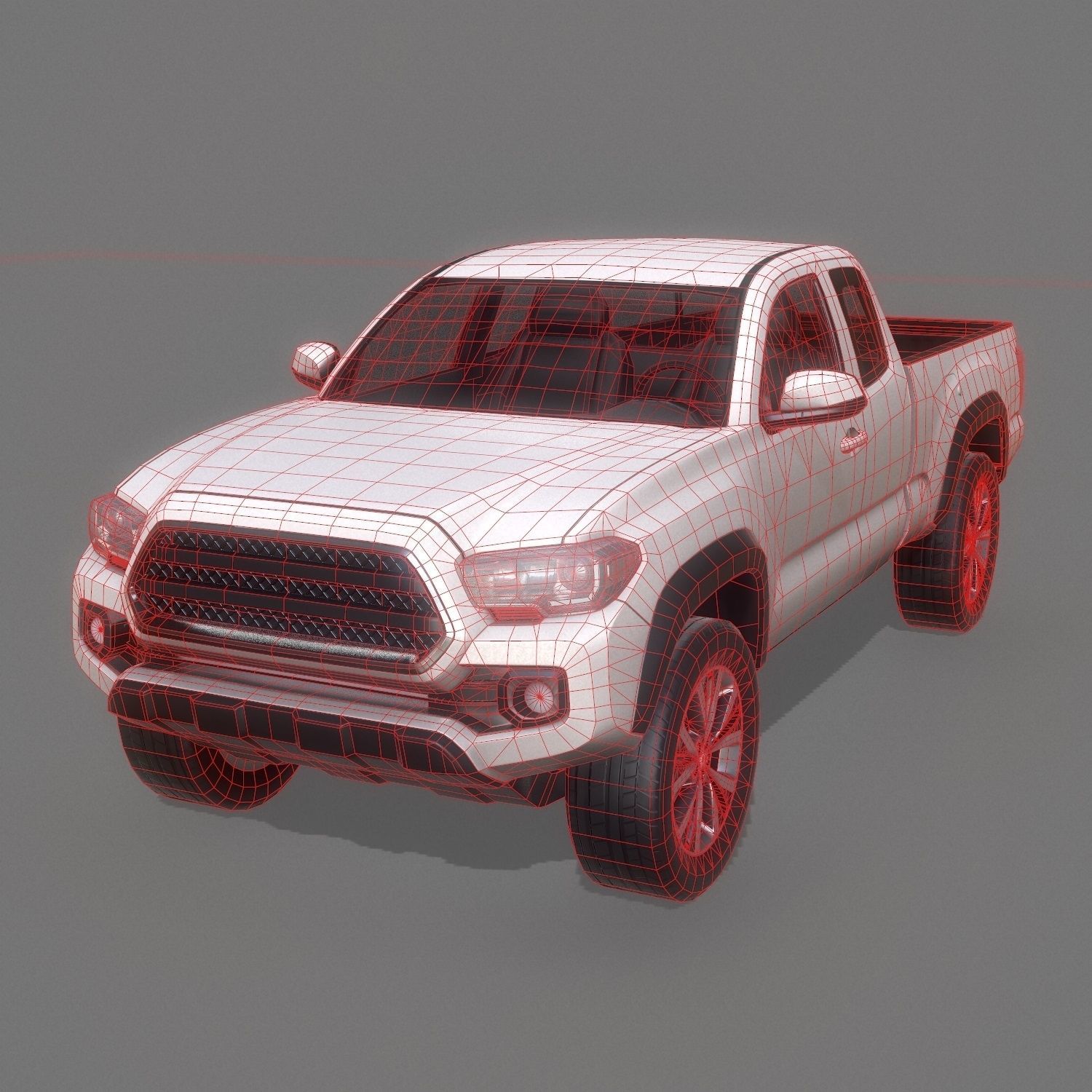 SUV Low Poly Collection jaguar pace Low-poly 3D model_29