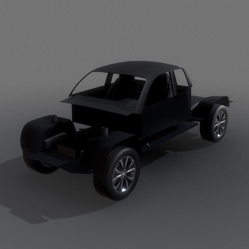 SUV Low Poly Collection jaguar pace Low-poly 3D model_25