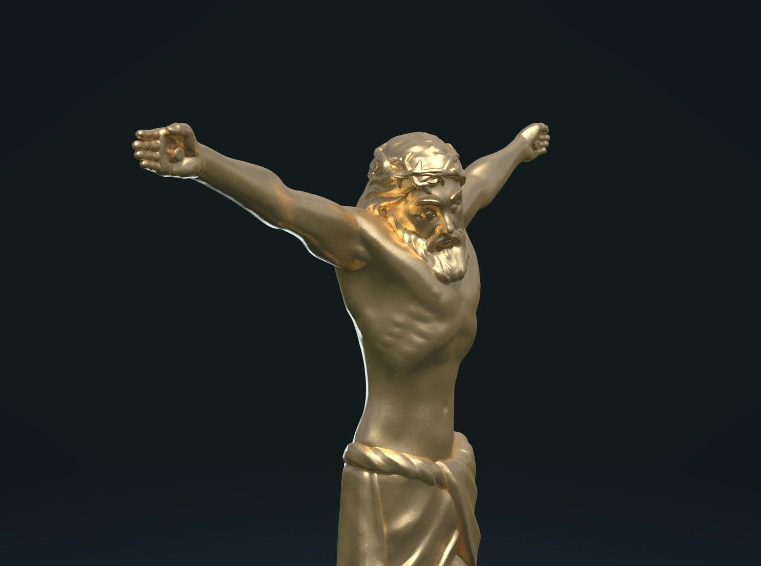 Crucifixion Jesus Christ 3D print model_3
