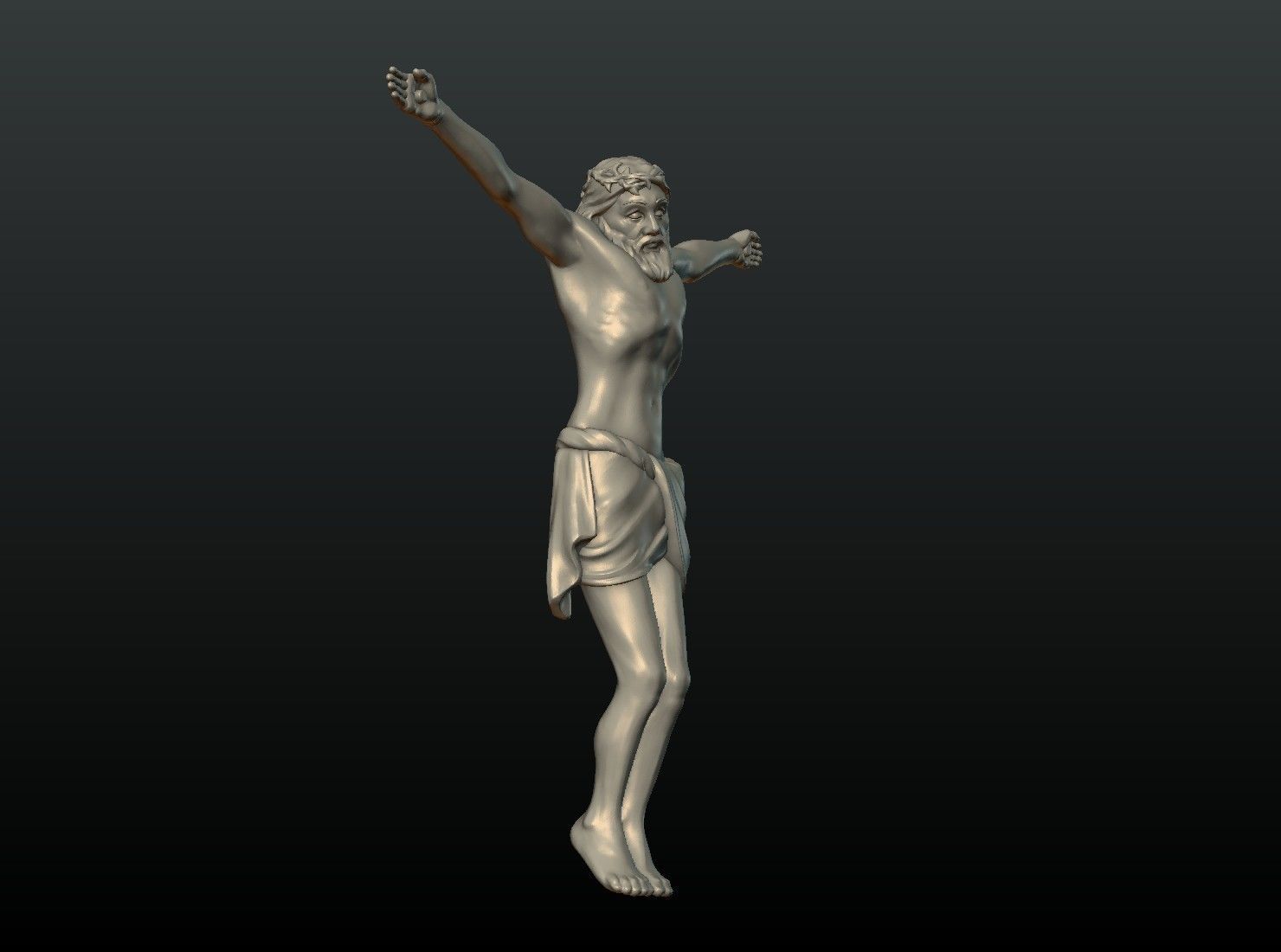 Crucifixion Jesus Christ 3D print model_9