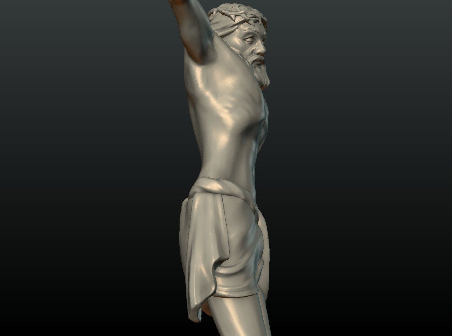 Crucifixion Jesus Christ 3D print model_24
