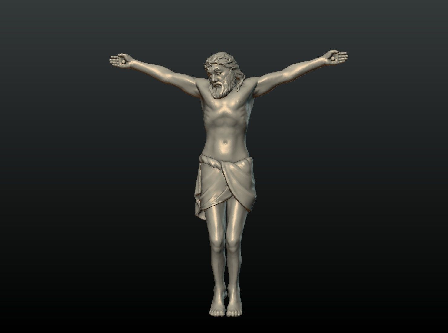 Crucifixion Jesus Christ 3D print model_11
