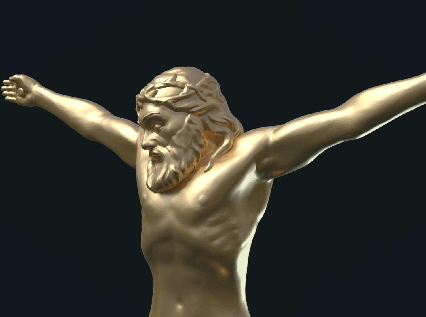 Crucifixion Jesus Christ 3D print model_8