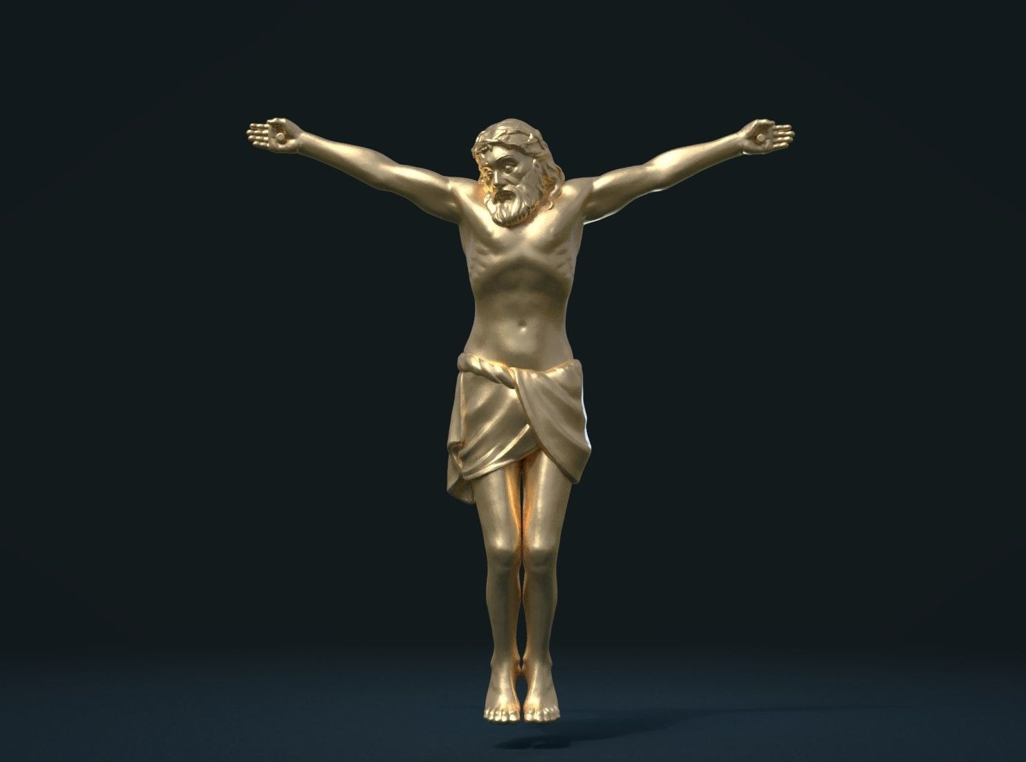 Crucifixion Jesus Christ 3D print model_2