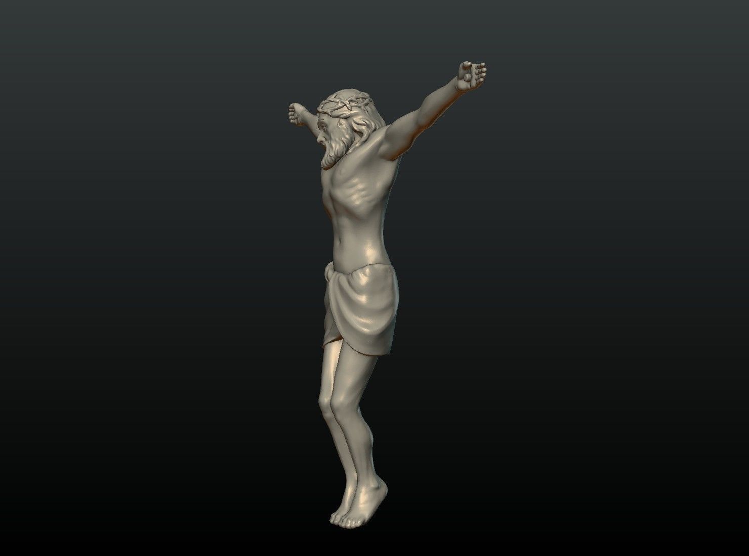 Crucifixion Jesus Christ 3D print model_12