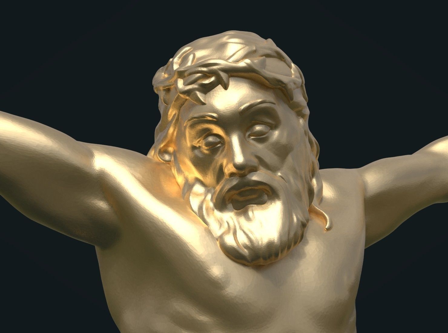 Crucifixion Jesus Christ 3D print model_6