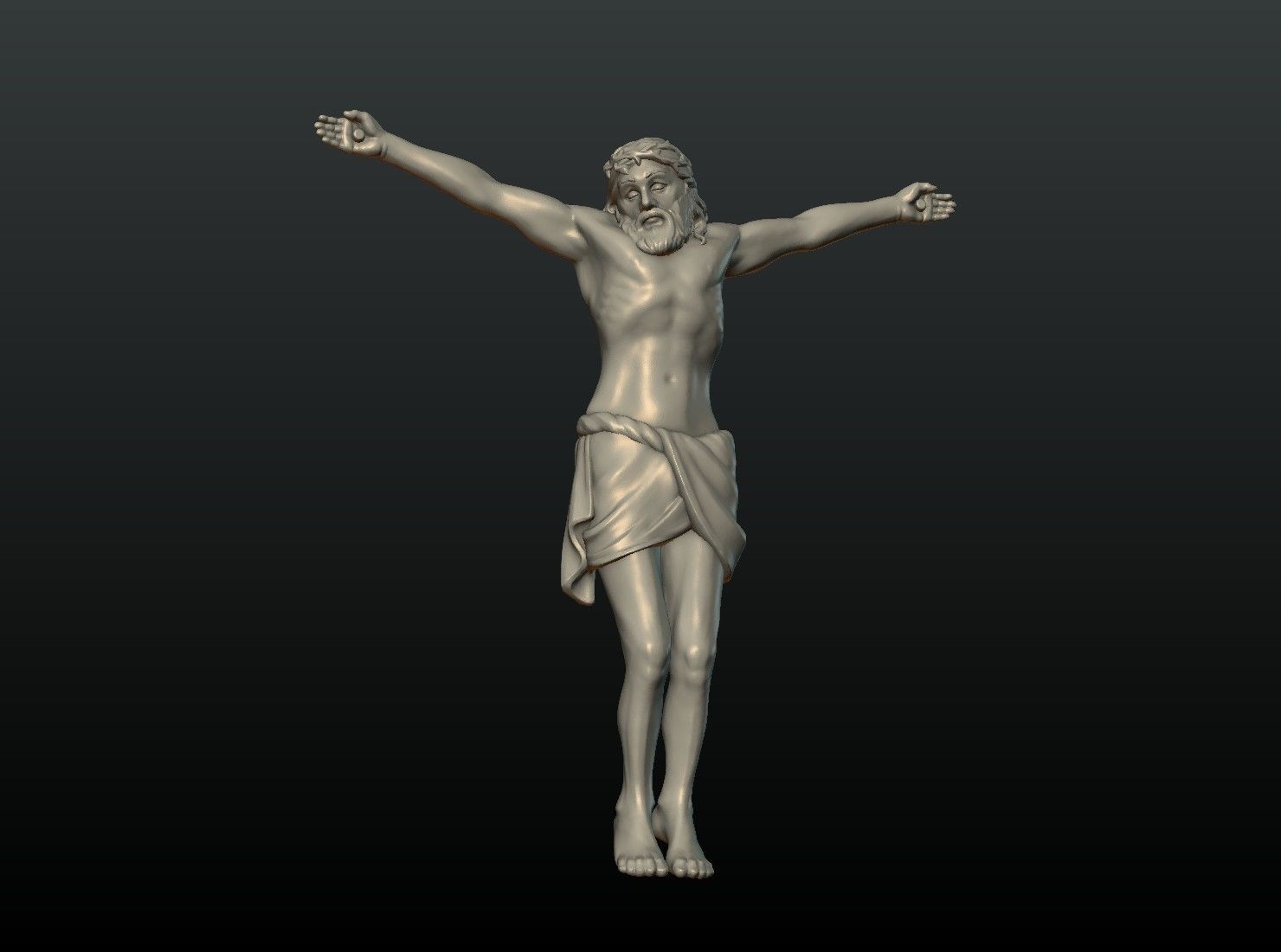 Crucifixion Jesus Christ 3D print model_10