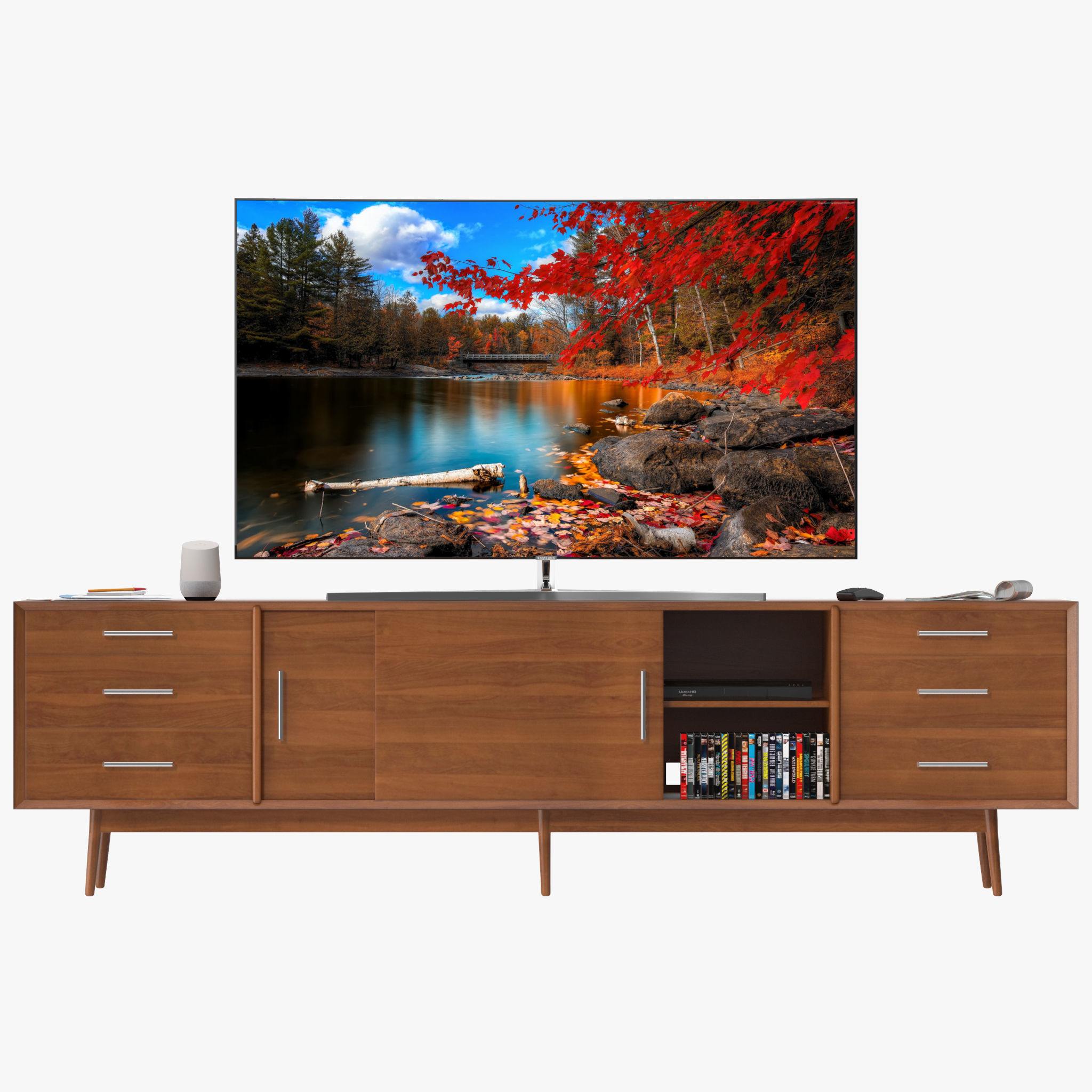 Westelm Century Media Console 3D model_4