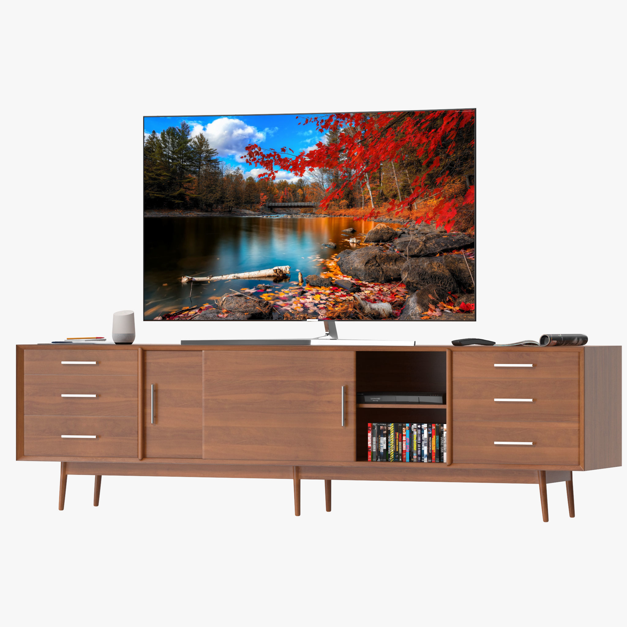Westelm Century Media Console 3D model_3